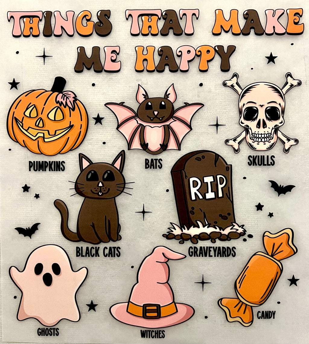 Things That Make Me Happy Halloween Sweatshirt – Fun Spooky Graphic Design