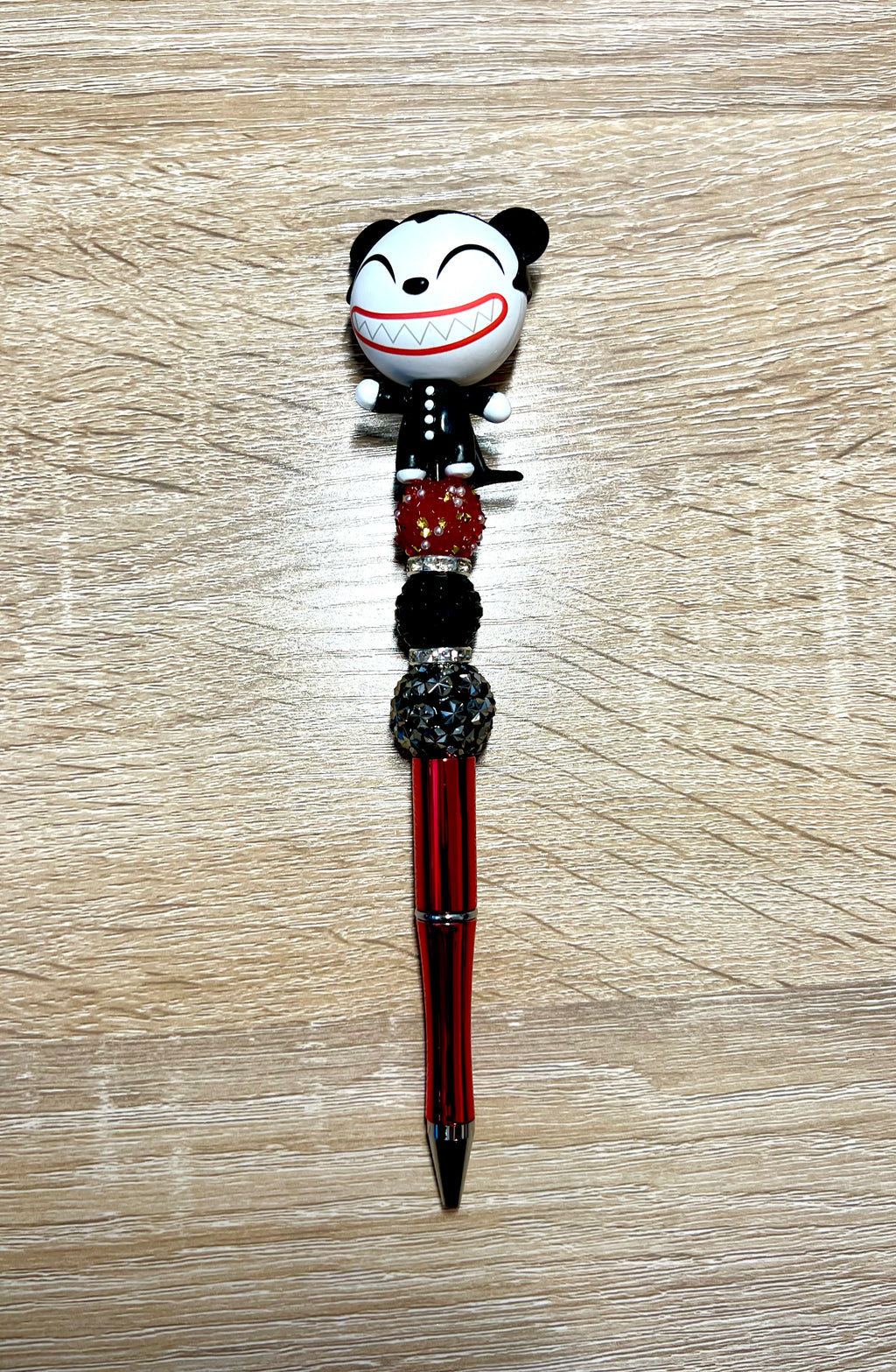 Premium Beaded Vampire Halloween Pen with 5 ink refills