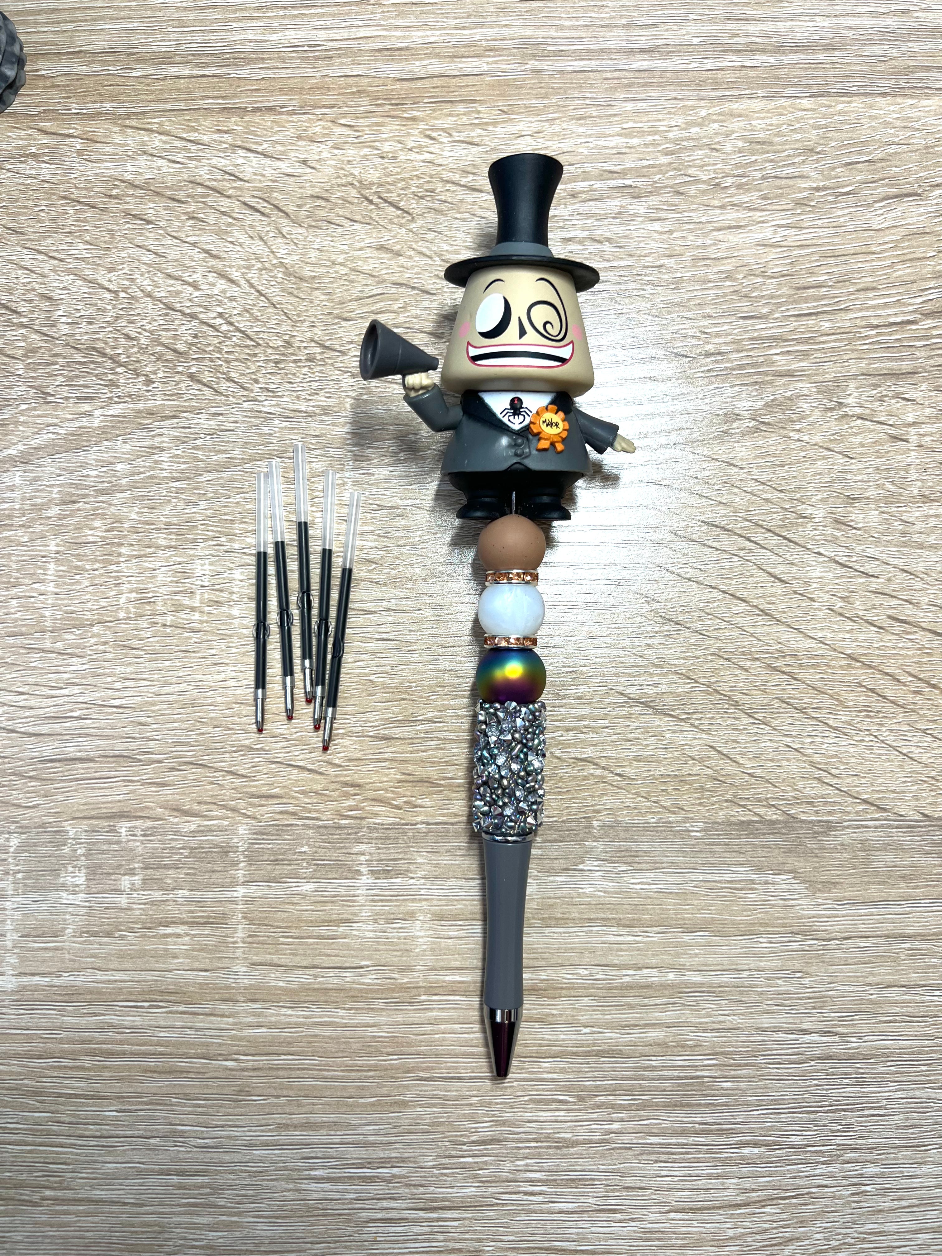 Premium Beaded Mayor Halloween Pen with 5 ink refills